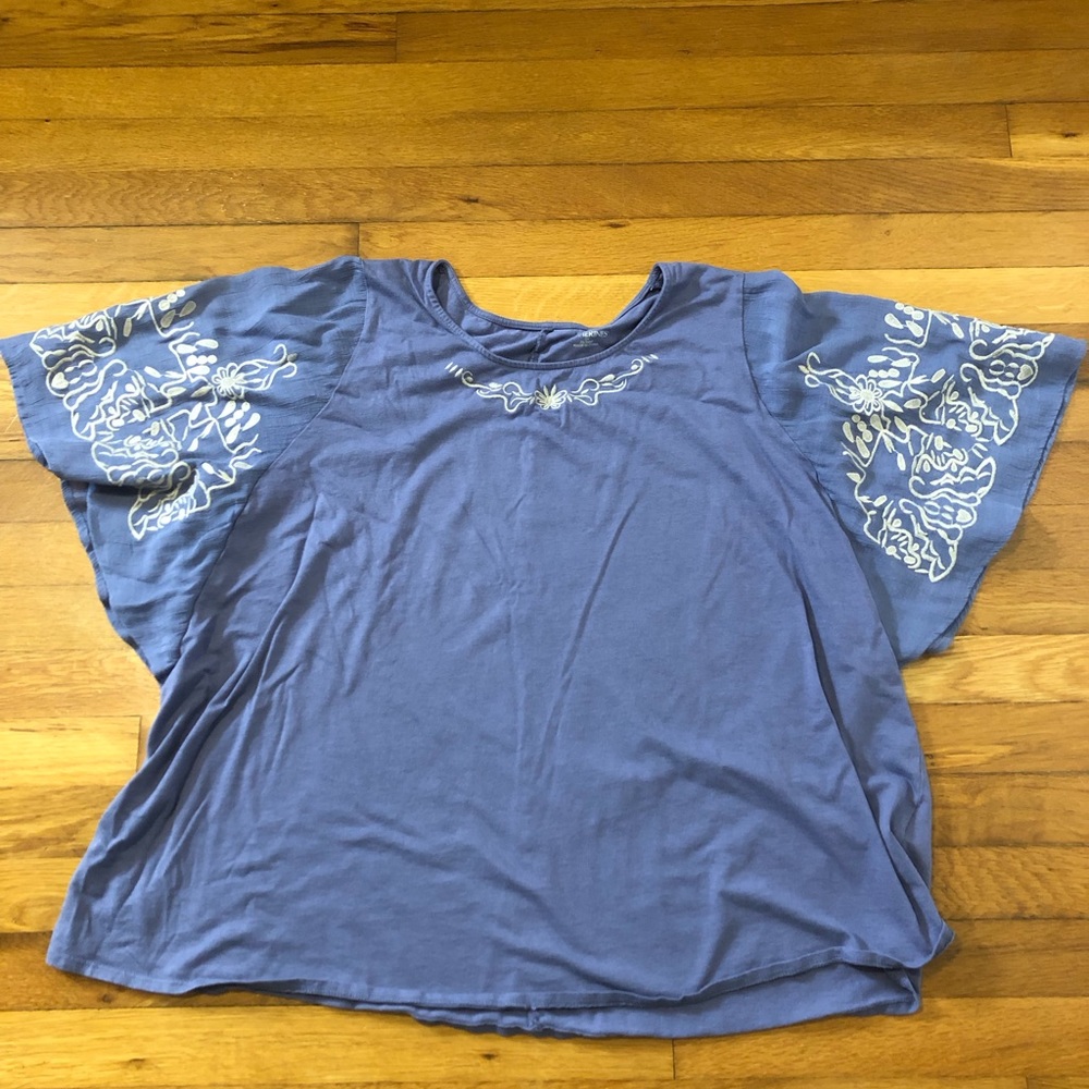 Embroidered 2X Top